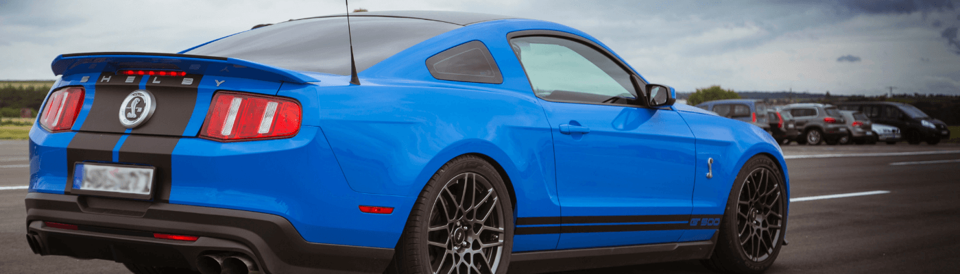 Blue Shelby Mustang