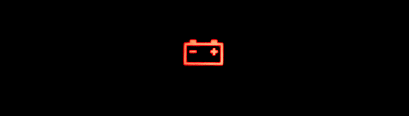 car battery indicator red