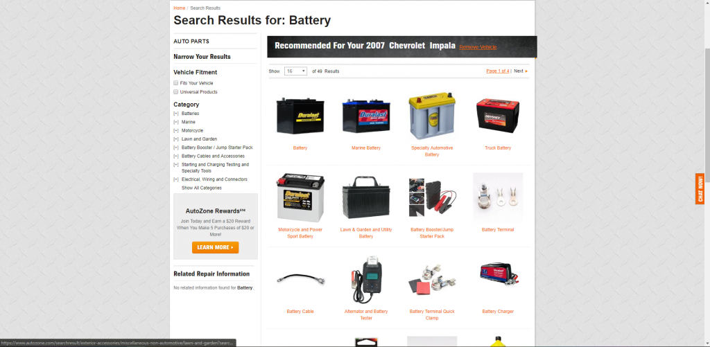 autozone car battery