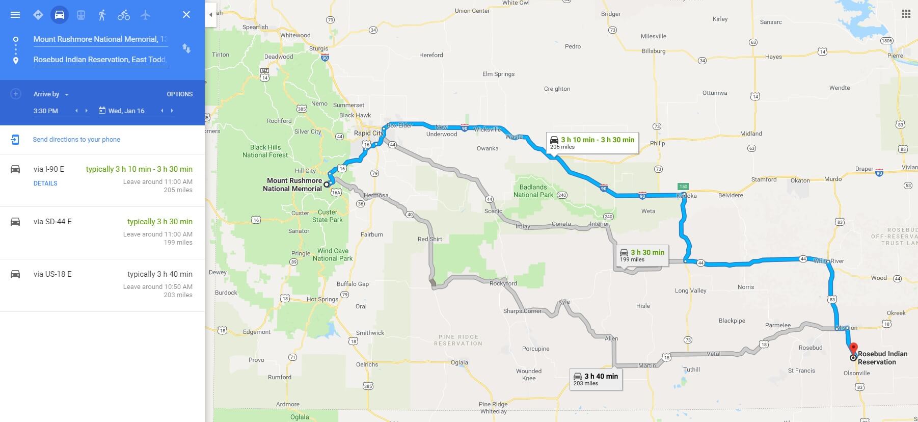 road trip planner google maps