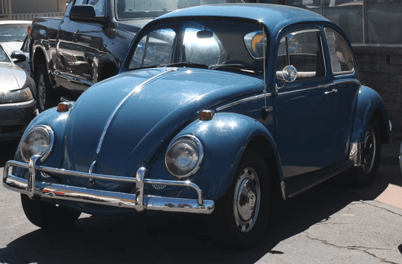 Old fashioned store buggy car